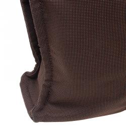 Pre Owned حقيبة يد توت هيرمس هيرلين كانفاس بني MM