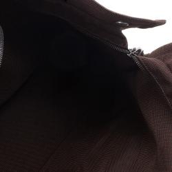 Pre Owned حقيبة يد توت هيرمس هيرلين كانفاس بني MM