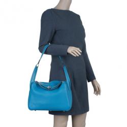 Hermès Lindy 30 Blue Leather ref.27462 - Joli Closet
