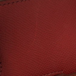 Pre Owned Hermes Rouge Vif Epsom Leather Gold Hardware HAC Birkin 32 Bag