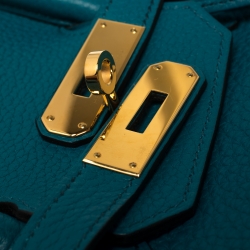 مملوكة مسبقًا حقيبة هيرمس بيركين 35 إكسسوار بالاديوم جلد كليمينس كاري