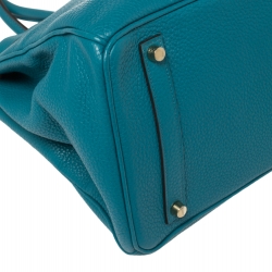 مملوكة مسبقًا حقيبة هيرمس بيركين 35 إكسسوار بالاديوم جلد كليمينس كاري