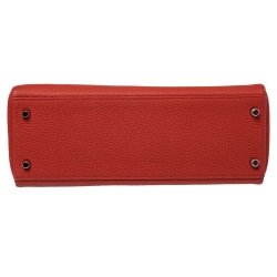 مملوكة مسبقًا Hermes Rouge Piment Togo Leather Palladium Hardware Kelly Retourne 32 Bag