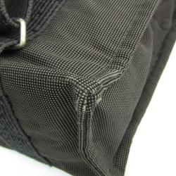 Hermes Black Canvas Herline Backpack