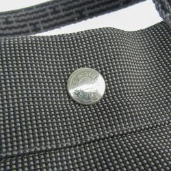 Hermes Black Canvas Herline Backpack