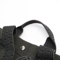 Hermes Black Canvas Herline Backpack