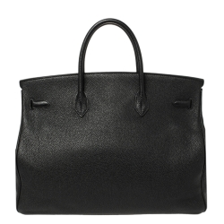 Hermes Black Togo Leather Gold Hardware Birkin 40 Bag