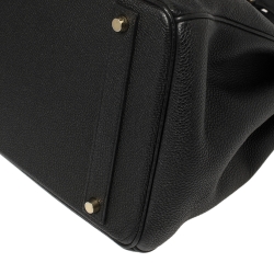 Hermes Black Togo Leather Gold Hardware Birkin 40 Bag