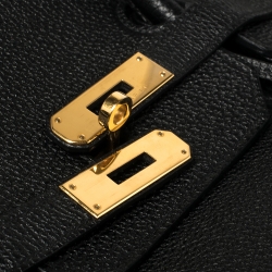 Hermes Black Togo Leather Gold Hardware Birkin 40 Bag