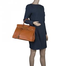Hermes Brown Epsom Leather Gold Hardware Birkin 35
