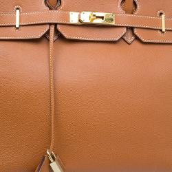 Hermes Brown Epsom Leather Gold Hardware Birkin 35