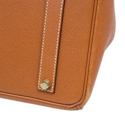 Hermes Brown Epsom Leather Gold Hardware Birkin 35