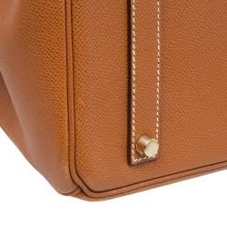 Hermes Brown Epsom Leather Gold Hardware Birkin 35