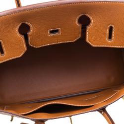 Hermes Brown Epsom Leather Gold Hardware Birkin 35