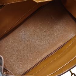 Hermes Gold Togo Leather Gold Hardware Birkin 35 Bag