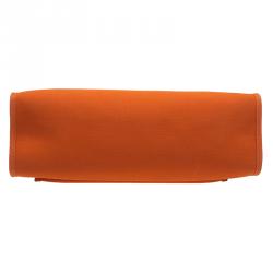 مملوكة مسبقًا Hermes Brown/Orange Canvas and Leather Herbag Zip PM Bag