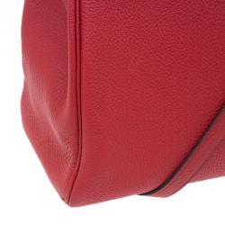 Pre Owned حقيبة هيرمس كيلي ريتورن 35 جلد كليمينس أحمر إكسسوار بلاديوم