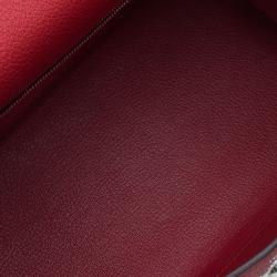 Pre Owned حقيبة هيرمس كيلي ريتورن 35 جلد كليمينس أحمر إكسسوار بلاديوم