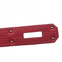 Pre Owned حقيبة هيرمس كيلي ريتورن 35 جلد كليمينس أحمر إكسسوار بلاديوم