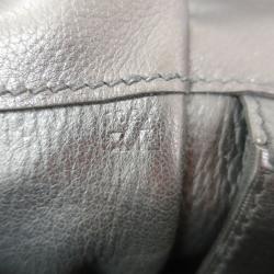 Pre Owned Hermes Black Veau Evergrain Leather Etribelt Top Handle Bag