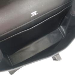 Pre Owned Hermes Black Veau Evergrain Leather Etribelt Top Handle Bag