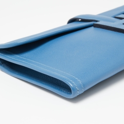 Pre Owned Hermès Bleu Agate Evercolor Leather Elan Jige 29 Clutch
