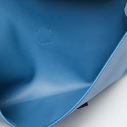 Pre Owned Hermès Bleu Agate Evercolor Leather Elan Jige 29 Clutch