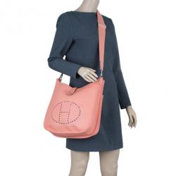 مملوكة مسبقًا Hermes Peach Evelyne Togo III GM Bag
