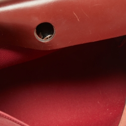 مملوكة مسبقًا Hermès Rouge Grenat/Rouge H Canvas and Leather Herbag Zip 31 Bag