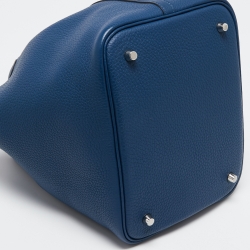 مملوكة مسبقًا حقيبة هيرمس بيكوتين لوك 22 جلد ايزمير كليمنيس أزرق 