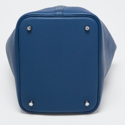 مملوكة مسبقًا حقيبة هيرمس بيكوتين لوك 22 جلد ايزمير كليمنيس أزرق 