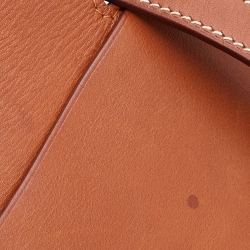 Pre Owned Hermes Fauve Barenia Leather Halzan 31 Bag