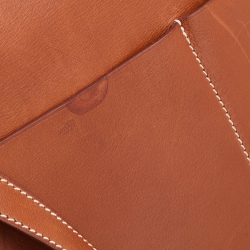 Pre Owned Hermes Fauve Barenia Leather Halzan 31 Bag