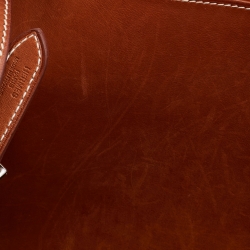 Pre Owned Hermes Fauve Barenia Leather Halzan 31 Bag