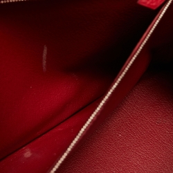 Hermes Rouge Garance Fjord Leather Palladium Finish Kelly Sellier 35 Bag