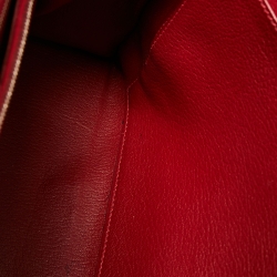 Hermes Rouge Garance Fjord Leather Palladium Finish Kelly Sellier 35 Bag