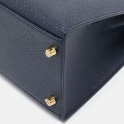 Hermes Blue Nuit Epsom Leather Gold Finish Kelly Sellier 28 Bag