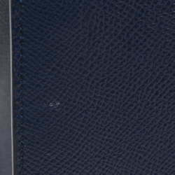 Hermes Blue Nuit Epsom Leather Gold Finish Kelly Sellier 28 Bag