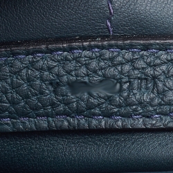 Pre Owned Hermes Vert Cypress Togo and Swift Leather Gold Finish 24/24 29 Bag