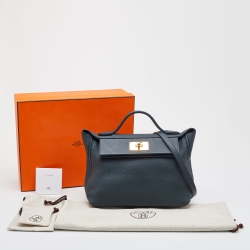 Pre Owned Hermes Vert Cypress Togo and Swift Leather Gold Finish 24/24 29 Bag