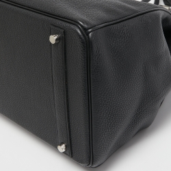 مملوكة مسبقًا Hermes Black Togo Leather Palladium Finish Birkin 40 Bag