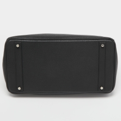 مملوكة مسبقًا Hermes Black Togo Leather Palladium Finish Birkin 40 Bag