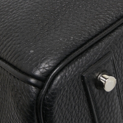 مملوكة مسبقًا Hermes Black Togo Leather Palladium Finish Birkin 40 Bag