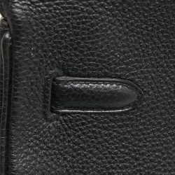 مملوكة مسبقًا Hermes Black Togo Leather Palladium Finish Birkin 40 Bag