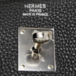 مملوكة مسبقًا Hermes Black Togo Leather Palladium Finish Birkin 40 Bag
