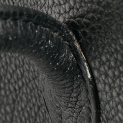 مملوكة مسبقًا Hermes Black Togo Leather Palladium Finish Birkin 40 Bag