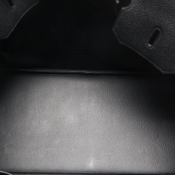 مملوكة مسبقًا Hermes Black Togo Leather Palladium Finish Birkin 40 Bag