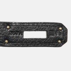 مملوكة مسبقًا Hermes Black Togo Leather Palladium Finish Birkin 40 Bag