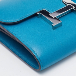 Pre Owned Hermes Tadelakt Izmir Leather Constance Compact Wallet