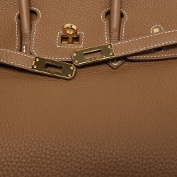 Hermes Gold Togo Leather Gold Finish Birkin 25 Bag